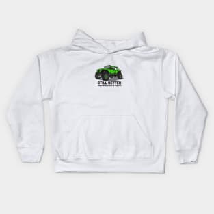 A Jeep Slogans Still Better thank being stuck in traffic! - Green Essential Kids Hoodie